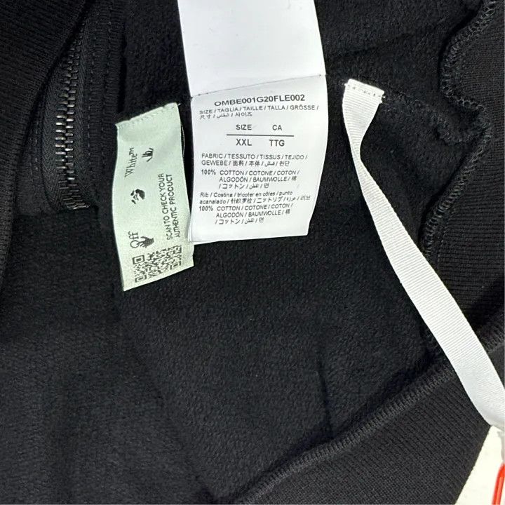 Off-White OFF-WHITE Black Hoodie with Gold Arrows 0079 Size US XXL / EU 58 / 5 - 4 Thumbnail