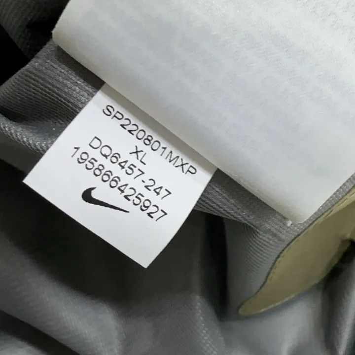 Off-White Nike x Off-White™ Beige Logo Print Hooded Jacket 0079 Size US XL / EU 56 / 4 - 3 Thumbnail