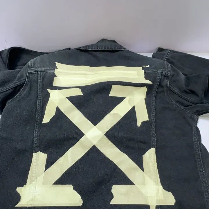 Off-White Off-White Classic Denim Jacket with Arrow Design 0079 Size US L / EU 52-54 / 3 - 6 Thumbnail