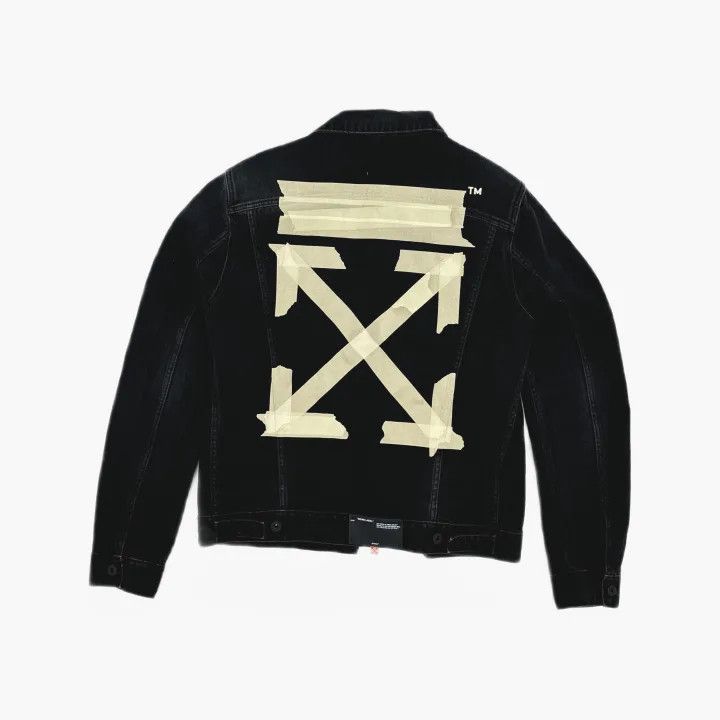 Off-White Off-White Classic Denim Jacket with Arrow Design 0079 Size US L / EU 52-54 / 3 - 3 Thumbnail