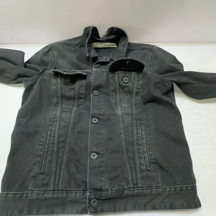 Off-White Off-White Classic Denim Jacket with Arrow Design 0079 Size US L / EU 52-54 / 3 - 9 Thumbnail