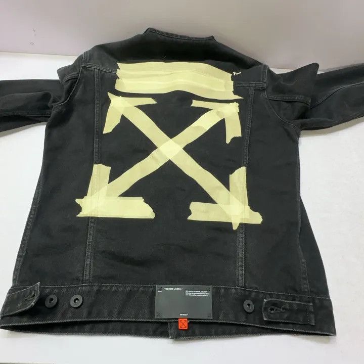 Off-White Off-White Classic Denim Jacket with Arrow Design 0079 Size US L / EU 52-54 / 3 - 11 Thumbnail