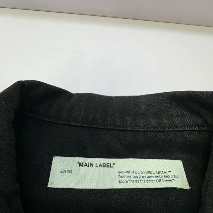 Off-White Off-White Classic Denim Jacket with Arrow Design 0079 Size US L / EU 52-54 / 3 - 5 Thumbnail