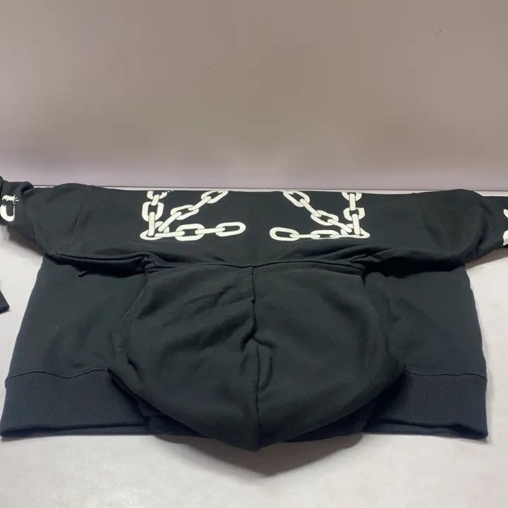 Off-White Off-White Black Logo Zip Hoodie for Men 0079 Size US L / EU 52-54 / 3 - 7 Thumbnail