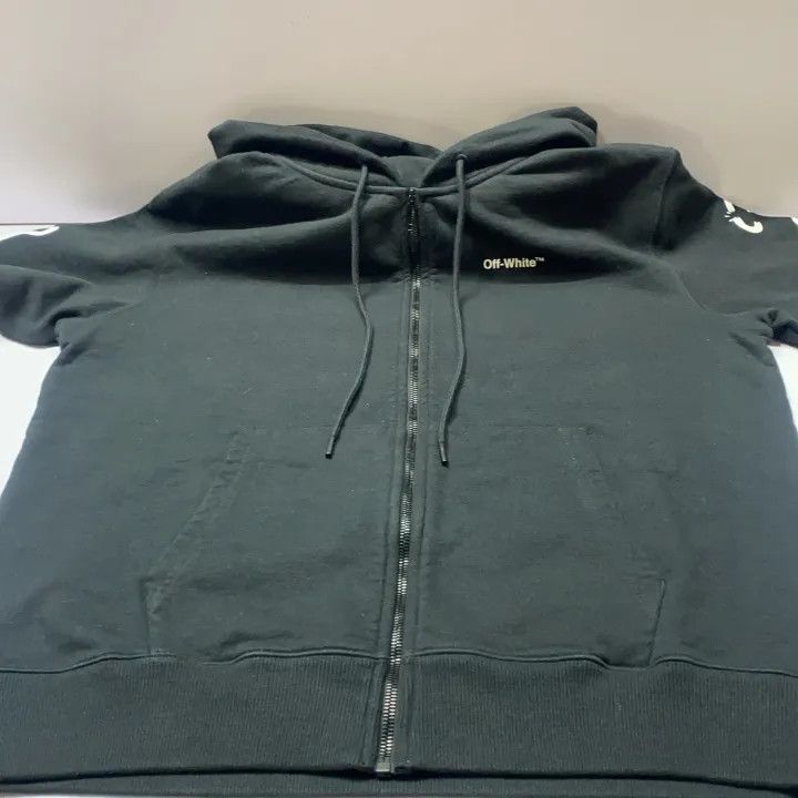 Off-White Off-White Black Logo Zip Hoodie for Men 0079 Size US L / EU 52-54 / 3 - 9 Thumbnail