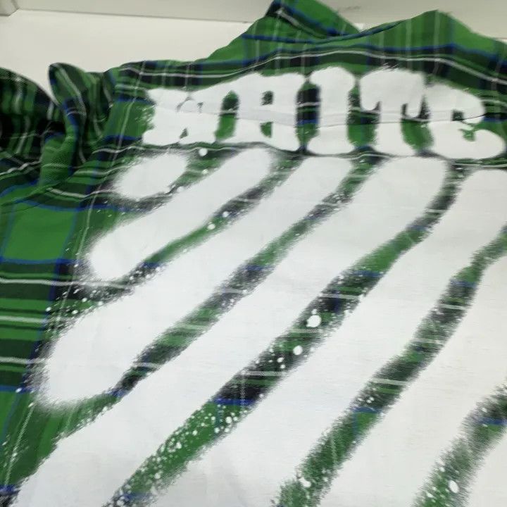 Off-White OFF-WHITE Green Plaid Long Sleeve Shirt 0079 Size US L / EU 52-54 / 3 - 8 Thumbnail