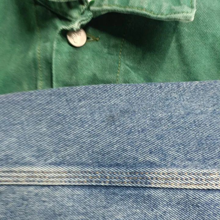 Off-White OFF-WHITE Blue Green Tie-Dye Denim Jacket 0079 Size US XS / EU 42 / 0 - 8 Thumbnail