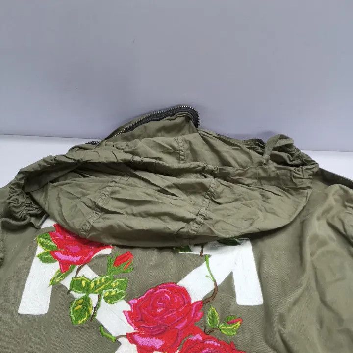 Off-White Off-White Floral Embroidered Zip-Up Long Sleeve Jacket 0079 Size US M / EU 48-50 / 2 - 7 Thumbnail