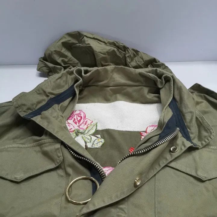 Off-White Off-White Floral Embroidered Zip-Up Long Sleeve Jacket 0079 Size US M / EU 48-50 / 2 - 10 Thumbnail