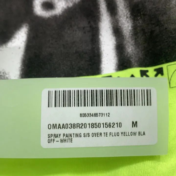 Off-White OFF-WHITE Virgil Abloh Spray Paint Graphic T-Shirt 0079 Size US M / EU 48-50 / 2 - 5 Thumbnail