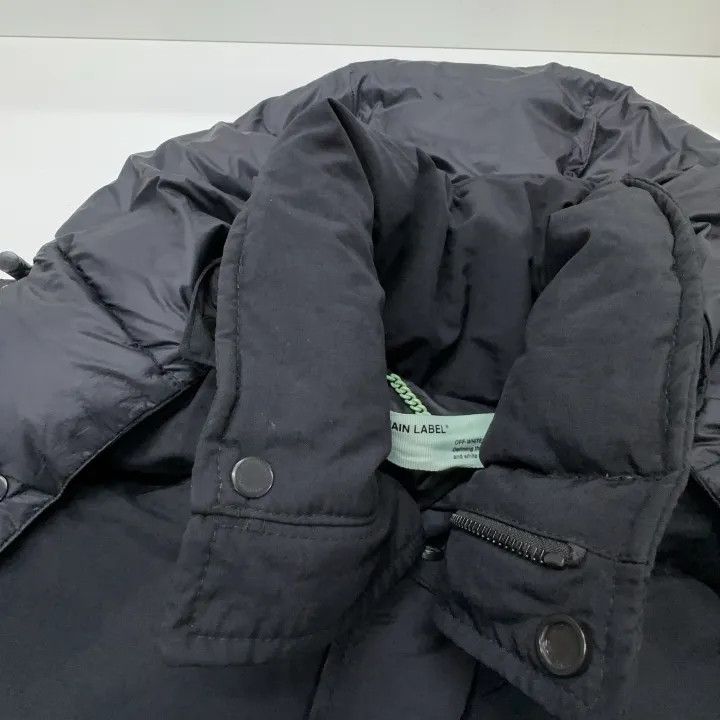 Off-White OFF-WHITE Quote Hooded Puffer Down Jacket 0079 Size US L / EU 52-54 / 3 - 7 Thumbnail