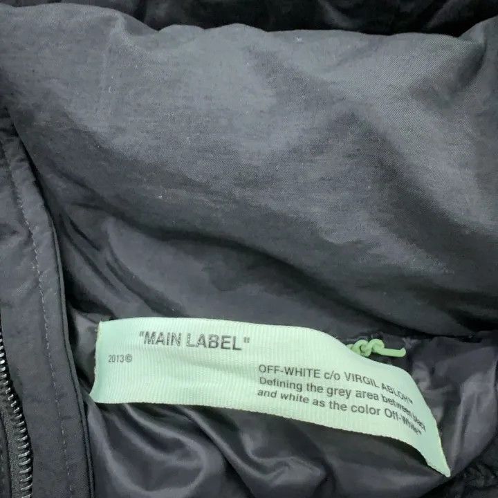 Off-White OFF-WHITE Quote Hooded Puffer Down Jacket 0079 Size US L / EU 52-54 / 3 - 4 Thumbnail