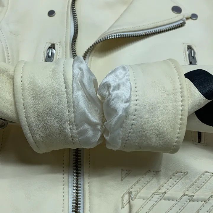 Off-White OFF-WHITE Casual Sheepskin Leather Jacket 0079 Size US M / EU 48-50 / 2 - 16 Thumbnail