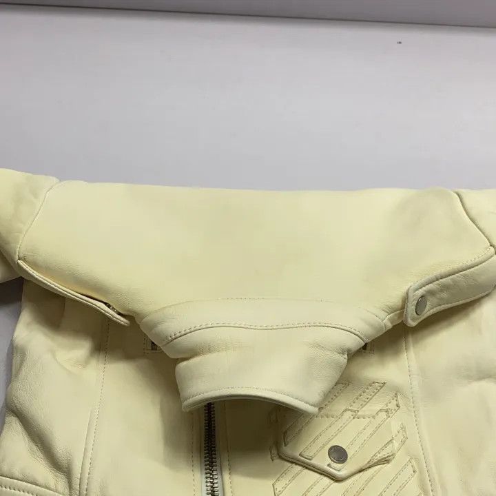 Off-White OFF-WHITE Casual Sheepskin Leather Jacket 0079 Size US M / EU 48-50 / 2 - 9 Thumbnail