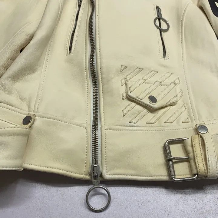 Off-White OFF-WHITE Casual Sheepskin Leather Jacket 0079 Size US M / EU 48-50 / 2 - 22 Thumbnail