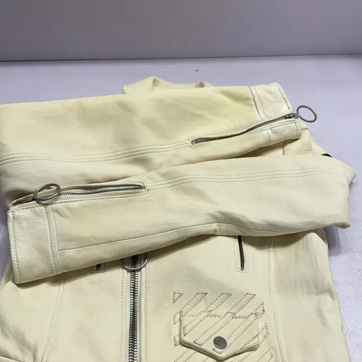Off-White OFF-WHITE Casual Sheepskin Leather Jacket 0079 Size US M / EU 48-50 / 2 - 15 Thumbnail