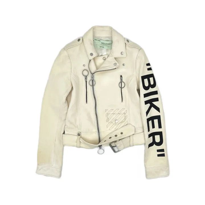 Off-White OFF-WHITE Casual Sheepskin Leather Jacket 0079 Size US M / EU 48-50 / 2 - 2 Thumbnail