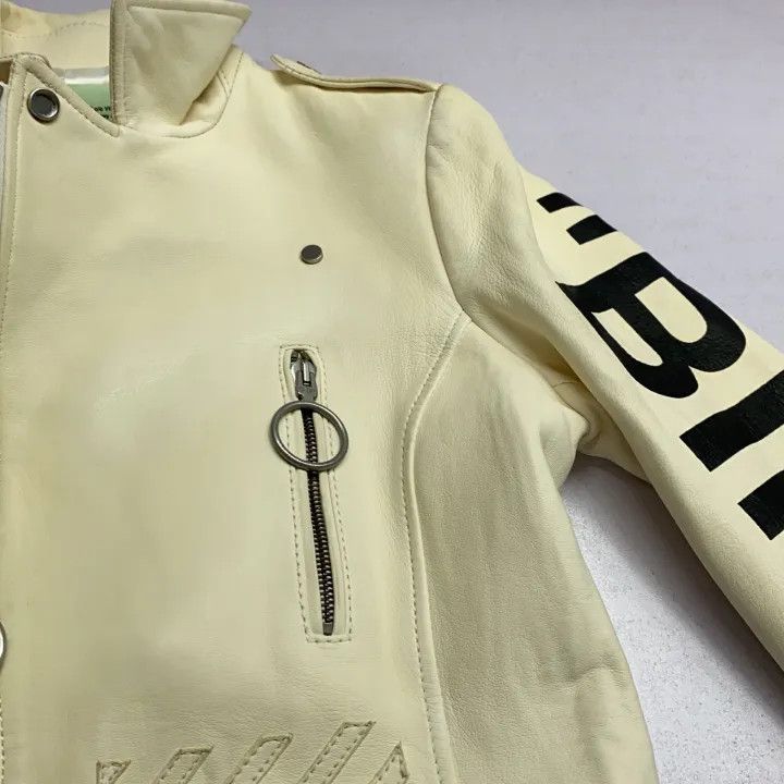 Off-White OFF-WHITE Casual Sheepskin Leather Jacket 0079 Size US M / EU 48-50 / 2 - 13 Thumbnail