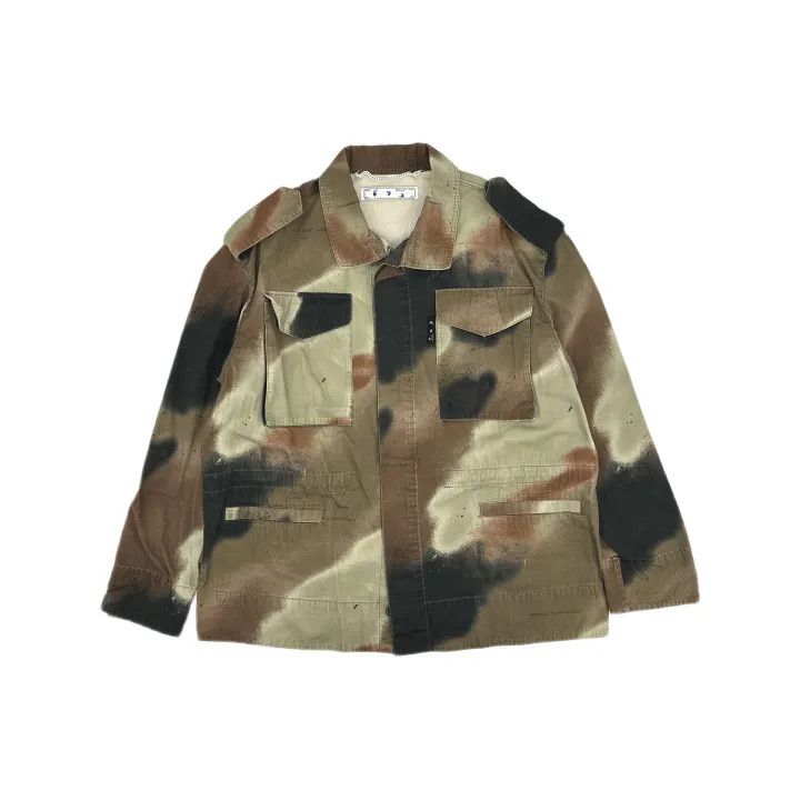 Off-White Off-White Camo Print Shirt Jacket for Men 0079 Size US S / EU 44-46 / 1 - 2 Thumbnail
