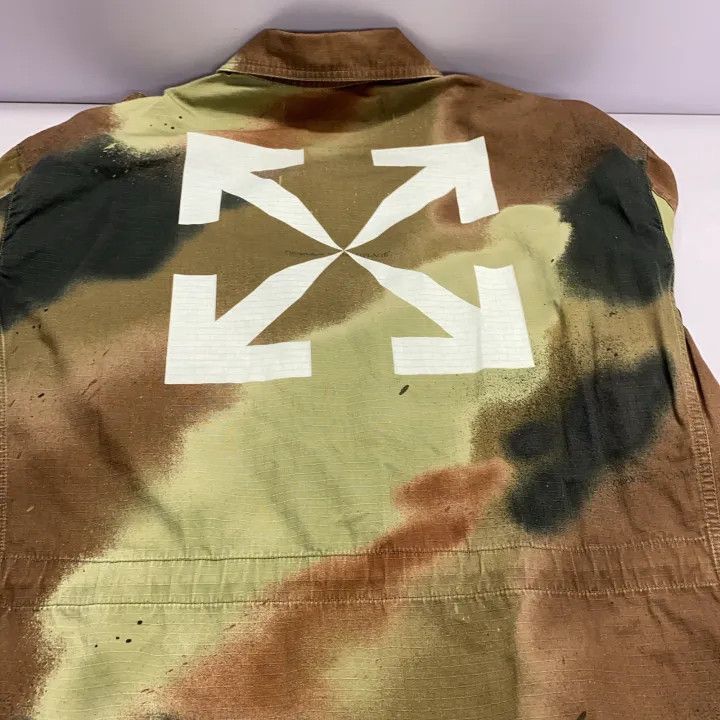 Off-White Off-White Camo Print Shirt Jacket for Men 0079 Size US S / EU 44-46 / 1 - 6 Thumbnail