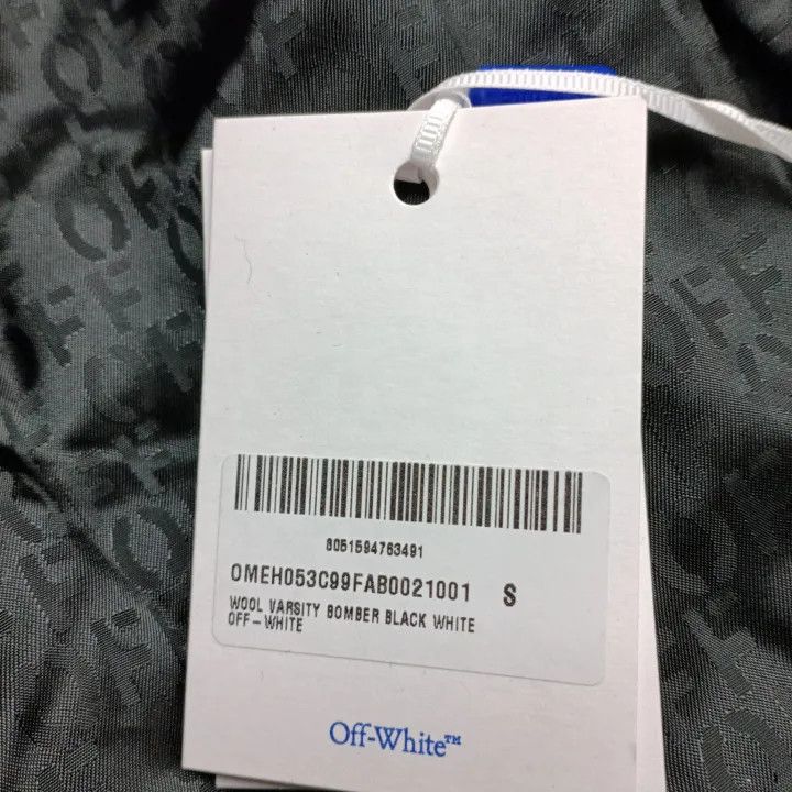 Off-White Black Letter Graphic Long Sleeve Jacket 0079