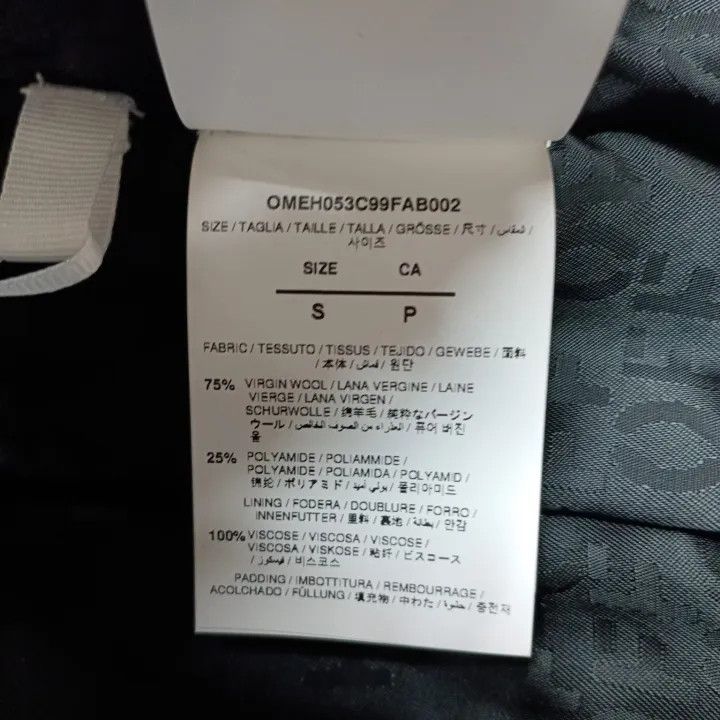 Off-White Black Letter Graphic Long Sleeve Jacket 0079