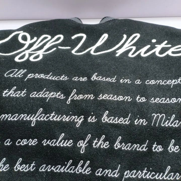 Off-White Black Letter Graphic Long Sleeve Jacket 0079
