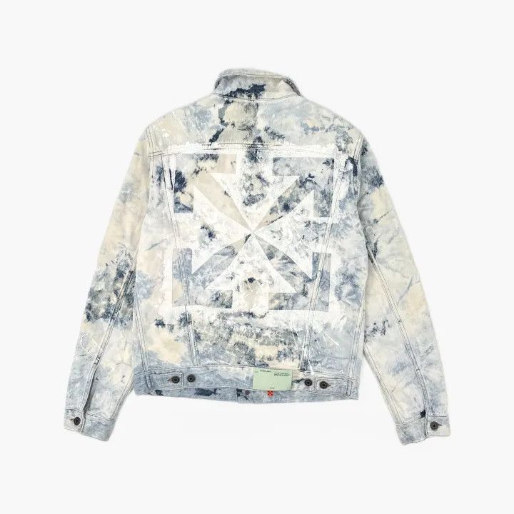 Off-White Off-White Bleached Denim Jacket for Men 0079 Size US L / EU 52-54 / 3 - 3 Thumbnail