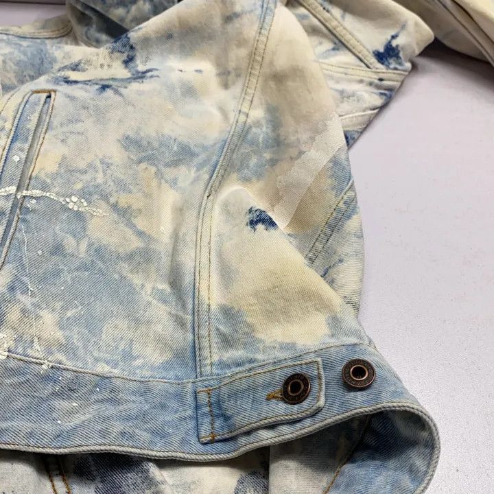 Off-White Off-White Bleached Denim Jacket for Men 0079 Size US L / EU 52-54 / 3 - 17 Thumbnail