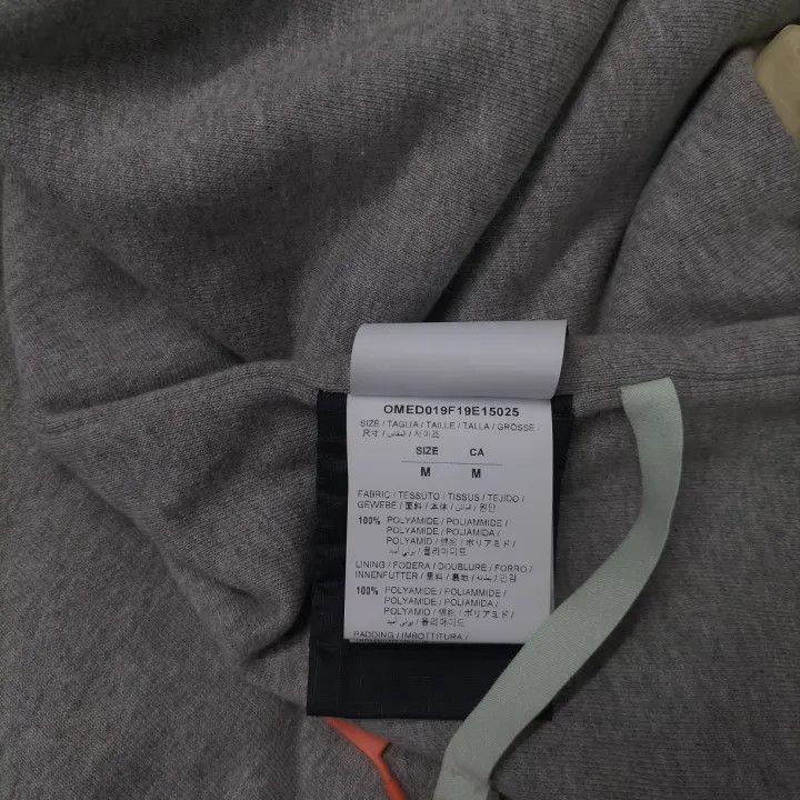 Off-White OFF-WHITE Zipped Puffer Jacket in Dark Blue 0079 Size US M / EU 48-50 / 2 - 5 Thumbnail