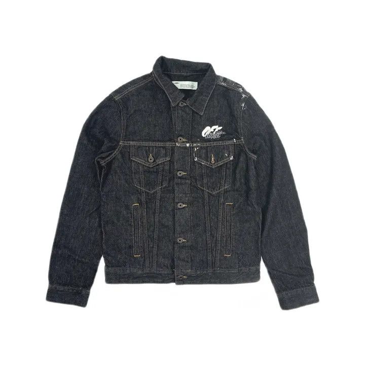 Off-White Off-White Arrows Slim Denim Jacket Black 0079 Size US M / EU 48-50 / 2 - 2 Thumbnail