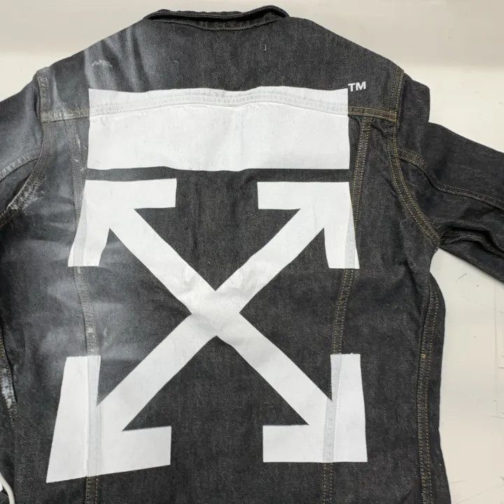 Off-White Off-White Arrows Slim Denim Jacket Black 0079 Size US M / EU 48-50 / 2 - 7 Thumbnail