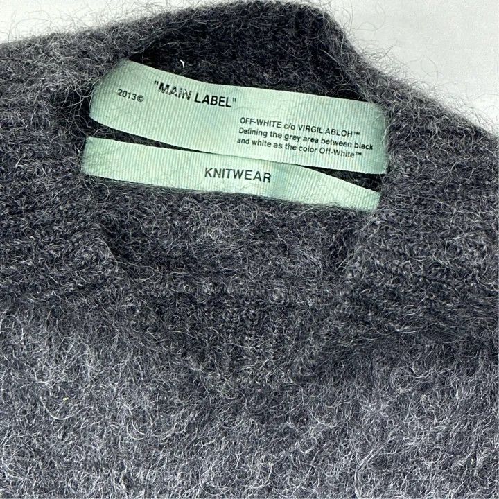 Off-White Off-White Cozy Knit Sweater with Stripes 0079 Size US S / EU 44-46 / 1 - 4 Thumbnail