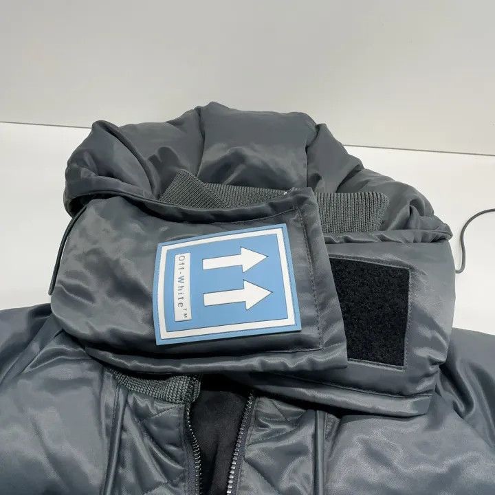 Off-White OFF-WHITE Casual Solid Color Zip Jacket 0079 Size US M / EU 48-50 / 2 - 6 Thumbnail