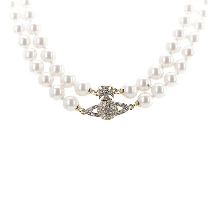 Vivienne Westwood Vivienne Westwood Graziella Pearl Choker Necklace 0079 Size ONE SIZE - 2 Thumbnail