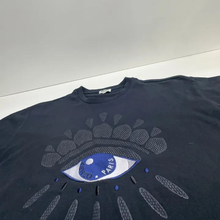 Kenzo KENZO Eye Embroidered Cotton T-Shirt for Men 0079 Size US M / EU 48-50 / 2 - 7 Thumbnail