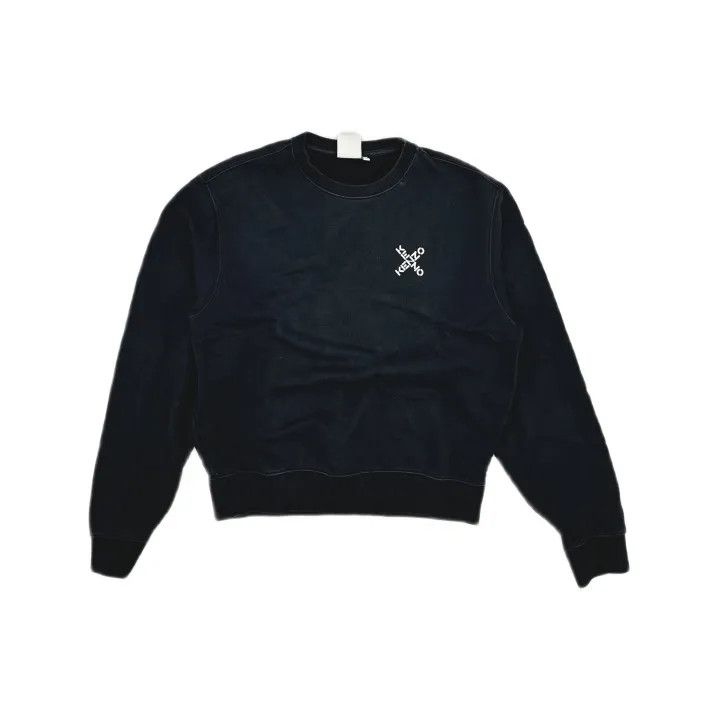 Kenzo KENZO Little X Black Crewneck Sweatshirt for Men 0079 Size US M / EU 48-50 / 2 - 2 Thumbnail