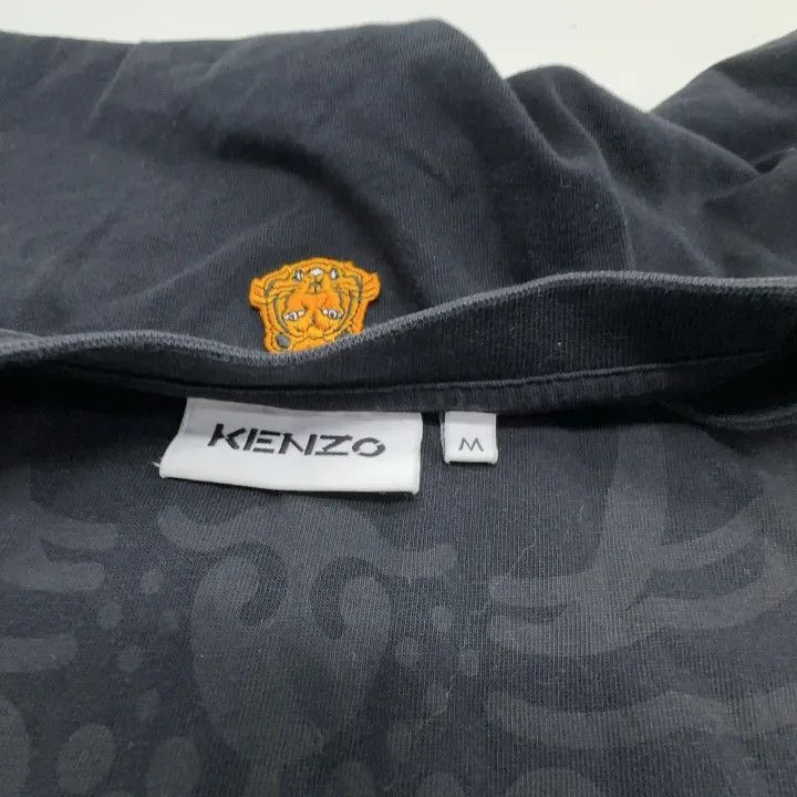 Kenzo KENZO Black Tiger Print Short Sleeve Tee 0079 Size US M / EU 48-50 / 2 - 4 Thumbnail