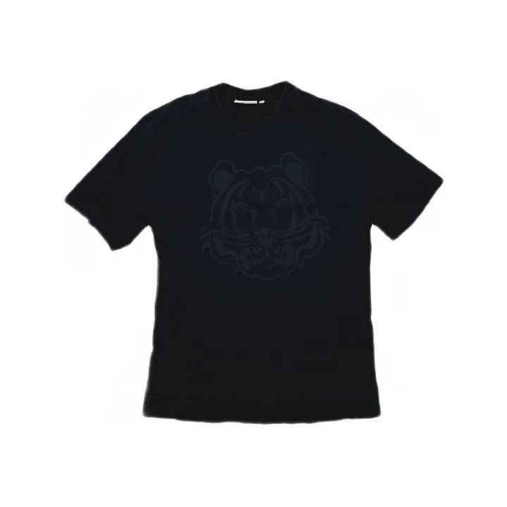 Kenzo KENZO Black Tiger Print Short Sleeve Tee 0079 Size US M / EU 48-50 / 2 - 2 Thumbnail