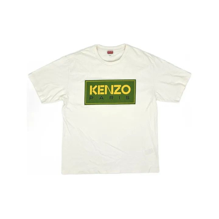 Kenzo KENZO SS23 Logo Printed White T-Shirt 0079 Size US XXL / EU 58 / 5 - 2 Thumbnail