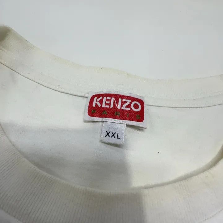 Kenzo KENZO SS23 Logo Printed White T-Shirt 0079 Size US XXL / EU 58 / 5 - 4 Thumbnail