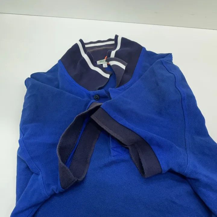 Kenzo KENZO Stylish Casual Blue Short Sleeve Polo 0079 Size US L / EU 52-54 / 3 - 9 Thumbnail