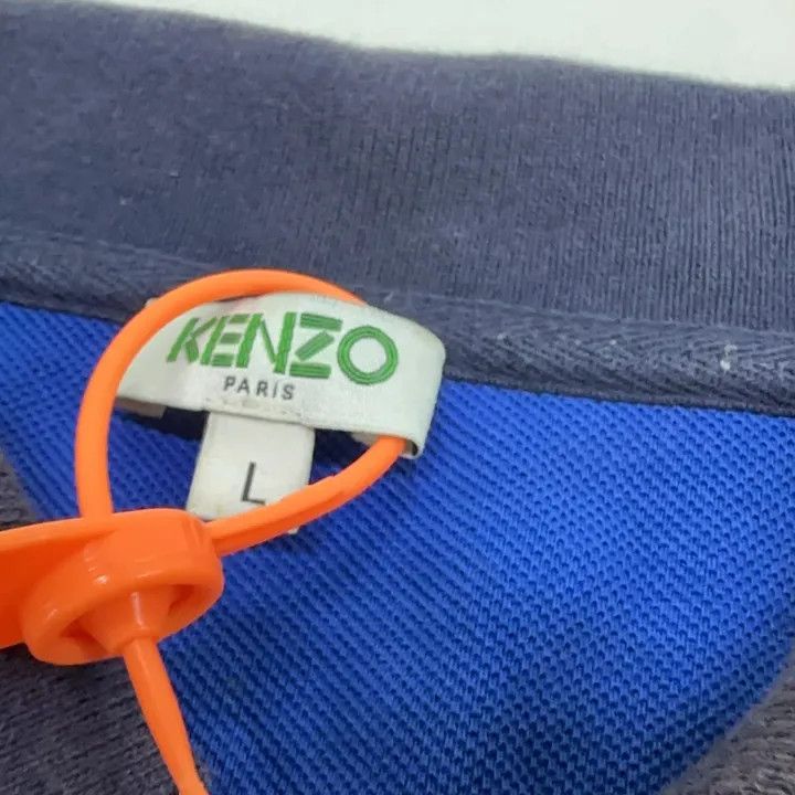 Kenzo KENZO Stylish Casual Blue Short Sleeve Polo 0079 Size US L / EU 52-54 / 3 - 7 Thumbnail