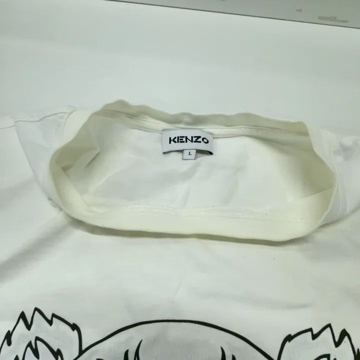 Kenzo KENZO SS21 White Tiger Print Short Sleeve T-Shirt 0079 Size US L / EU 52-54 / 3 - 6 Thumbnail