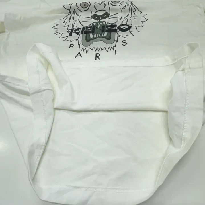 Kenzo KENZO SS21 White Tiger Print Short Sleeve T-Shirt 0079 Size US L / EU 52-54 / 3 - 10 Thumbnail