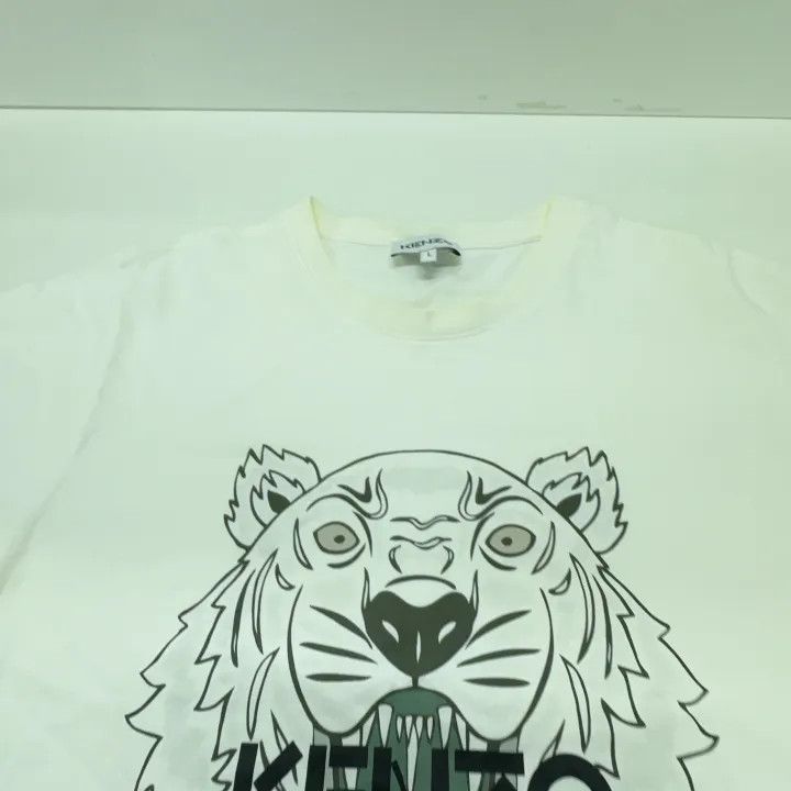 Kenzo KENZO SS21 White Tiger Print Short Sleeve T-Shirt 0079 Size US L / EU 52-54 / 3 - 7 Thumbnail