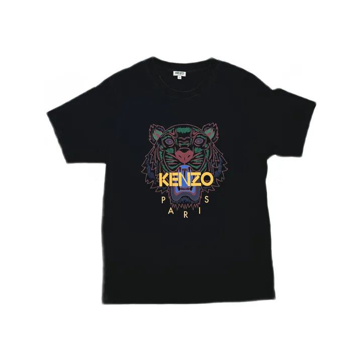Kenzo Kenzo Tiger Embroidered Black Casual T-Shirt 0079 Size US L / EU 52-54 / 3 - 2 Thumbnail
