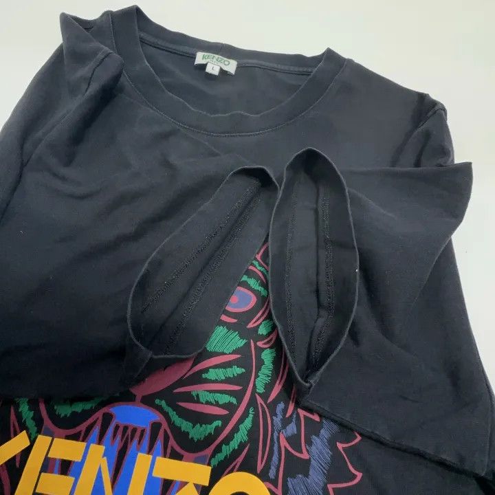 Kenzo Kenzo Tiger Embroidered Black Casual T-Shirt 0079 Size US L / EU 52-54 / 3 - 7 Thumbnail