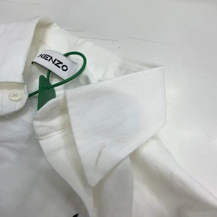 Kenzo KENZO White Long Sleeve Button-Up Shirt for Men 0079 Size US M / EU 48-50 / 2 - 4 Thumbnail