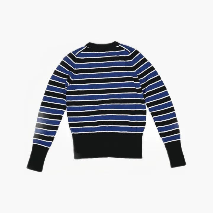 Kenzo Kenzo Striped Knit Sweater with Logo 0079 Size US S / EU 44-46 / 1 - 3 Thumbnail